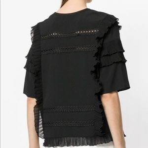 IRO Cauland Blouse  black Size 34